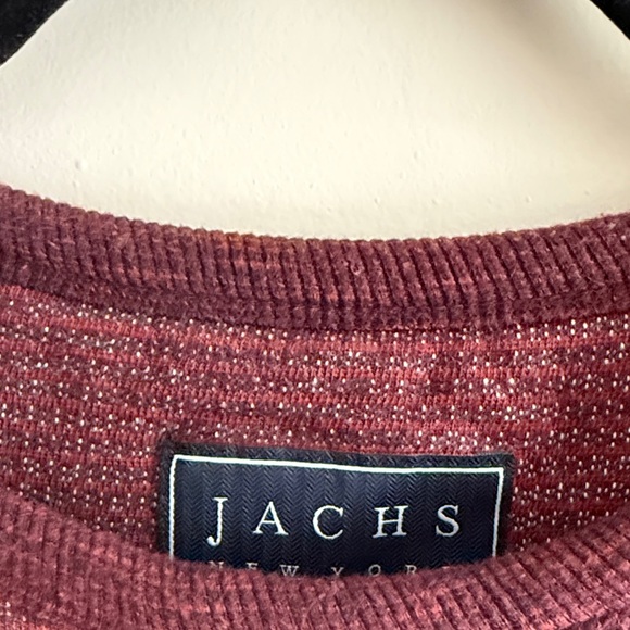 Jachs New York Men's Maroon Crewneck Sweater - Picture 3 of 5